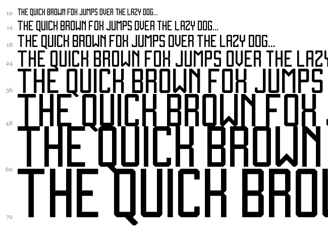 Zen Monolith font waterfall
